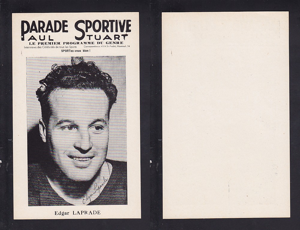 1943-47 PARADE SPORTIVE E. LAPRADE photo 1943-47 PARADE SPORTIVE E. LAPRADE photo