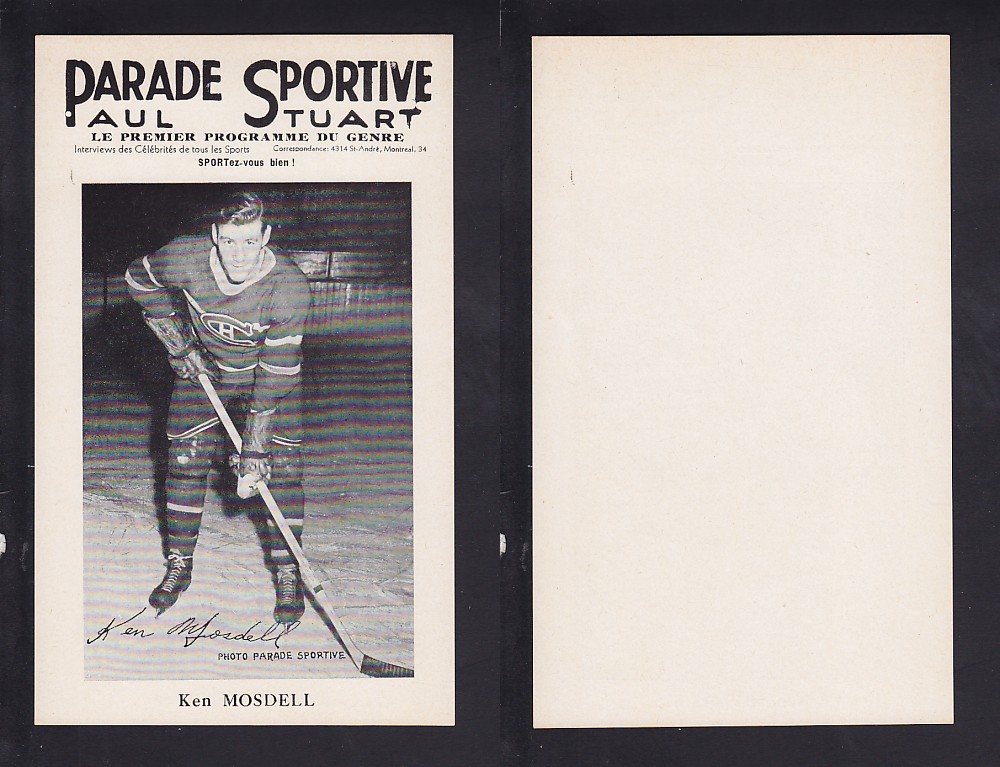1943-47 PARADE SPORTIVE K. MOSDELL photo