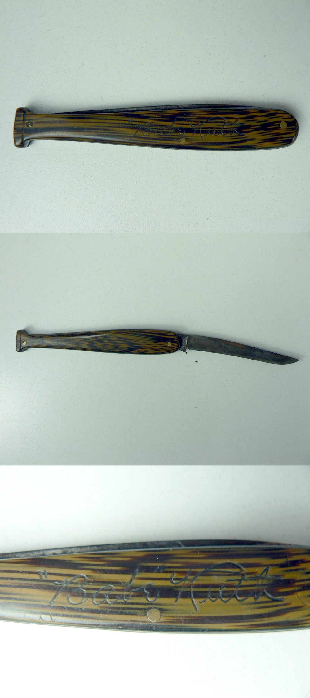 1920'S BABE RUTH KNIFE BAT photo 1920'S BABE RUTH KNIFE BAT photo