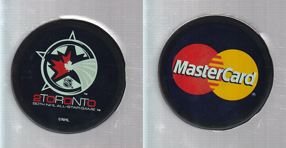 2000'S SLOVAKIA TORONTO 50TH ALL-STAR GAME PUCK photo 2000'S SLOVAKIA TORONTO 50TH ALL-STAR GAME PUCK photo