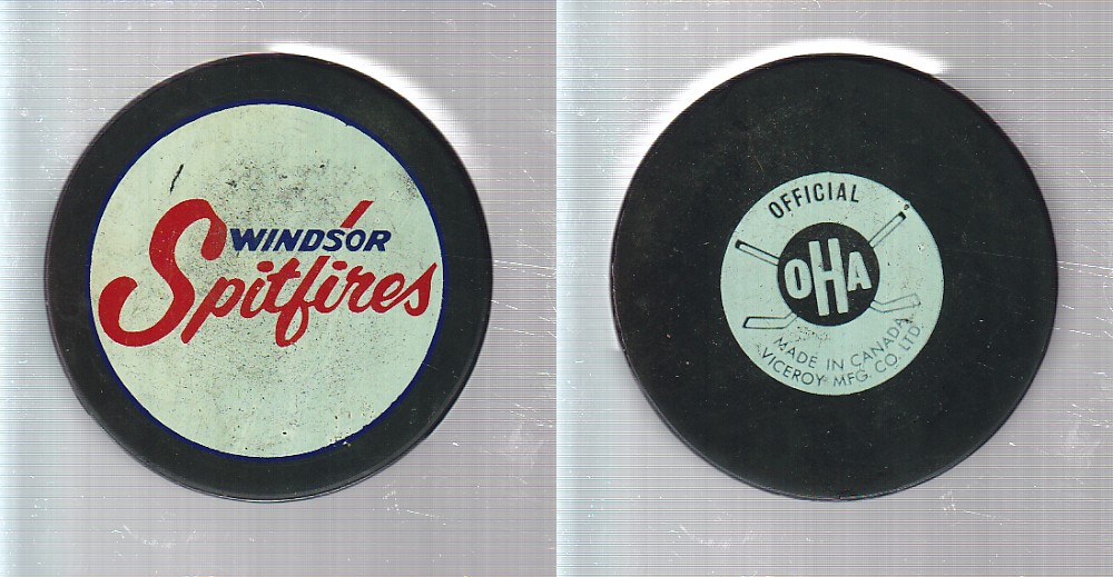 1975-81 VICEROY V3 WINDSOR SPITFIRES GAME PUCK photo