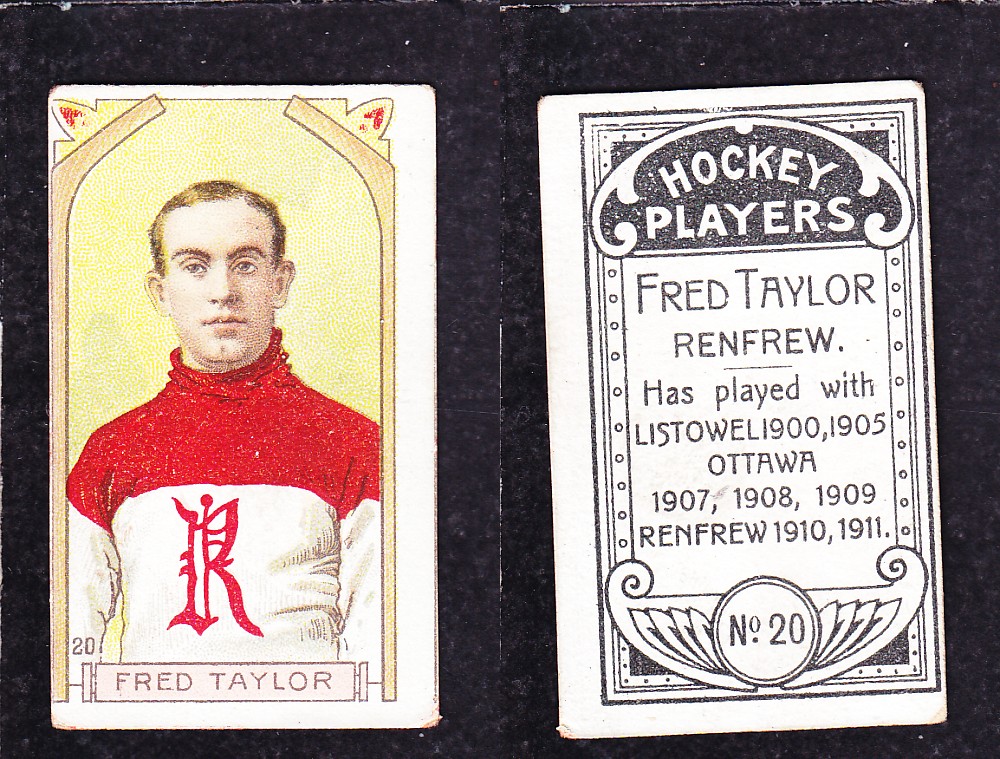 1911-12 C55 IMPERIAL TOBACCO HOCKEY CARD #20 F. TAYLOR photo 1911-12 C55 IMPERIAL TOBACCO HOCKEY CARD #20 F. TAYLOR photo