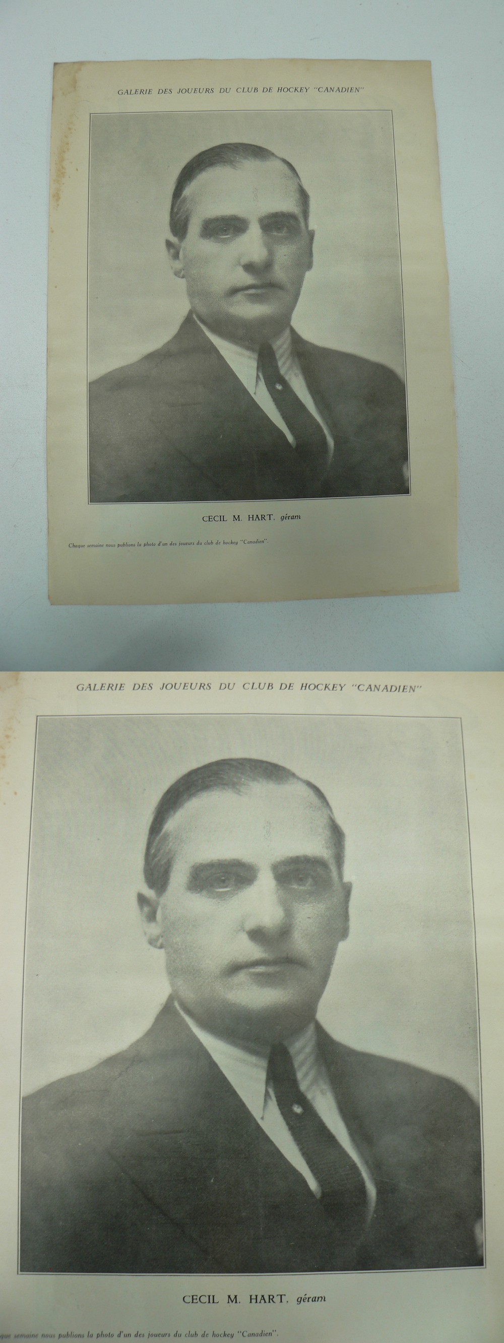 1928-29 LE SAMEDI MONTREAL CANADIENS NHL PHOTO C. HART photo 1928-29 LE SAMEDI MONTREAL CANADIENS NHL PHOTO C. HART photo