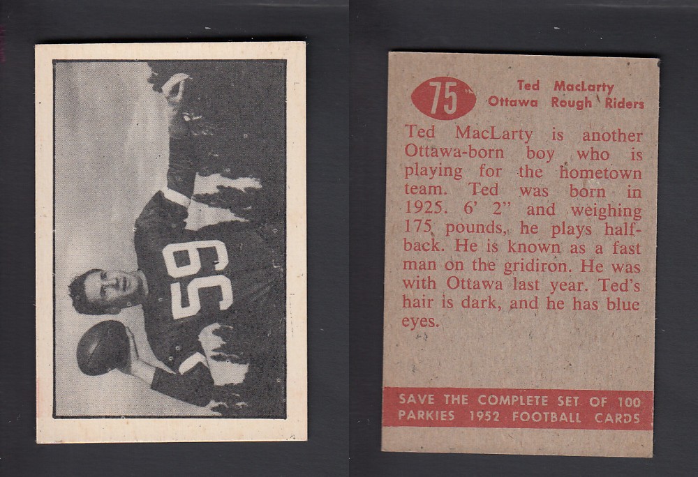 1952 CFL PARKHURST FOOTBALL CARD #74 J. WAGONER photo 1952 CFL PARKHURST FOOTBALL CARD #74 J. WAGONER photo