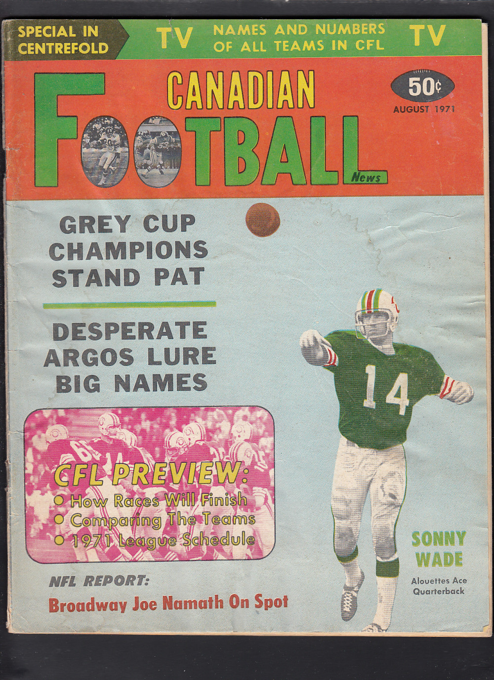 1971 CFL CANADIAN FOOTBALL NEWS FULL MAGAZINE photo 1971 CFL CANADIAN FOOTBALL NEWS FULL MAGAZINE photo