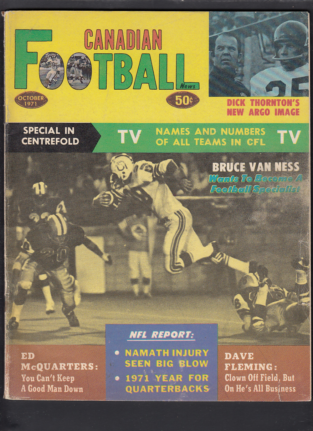 1971 CFL CANADIAN FOOTBALL NEWS FULL MAGAZINE photo 1971 CFL CANADIAN FOOTBALL NEWS FULL MAGAZINE photo
