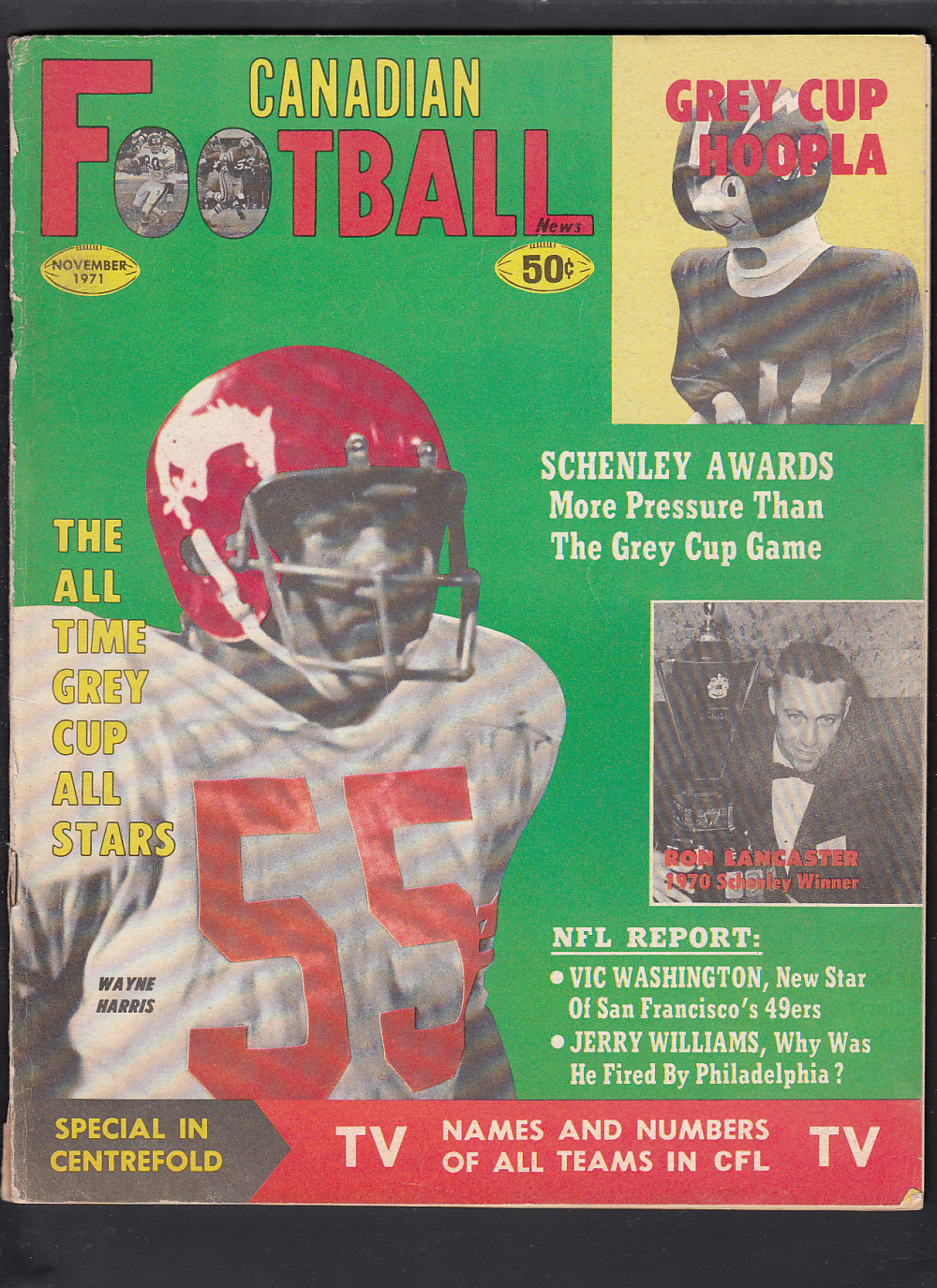 1971 CFL CANADIAN FOOTBALL NEWS FULL MAGAZINE photo 1971 CFL CANADIAN FOOTBALL NEWS FULL MAGAZINE photo