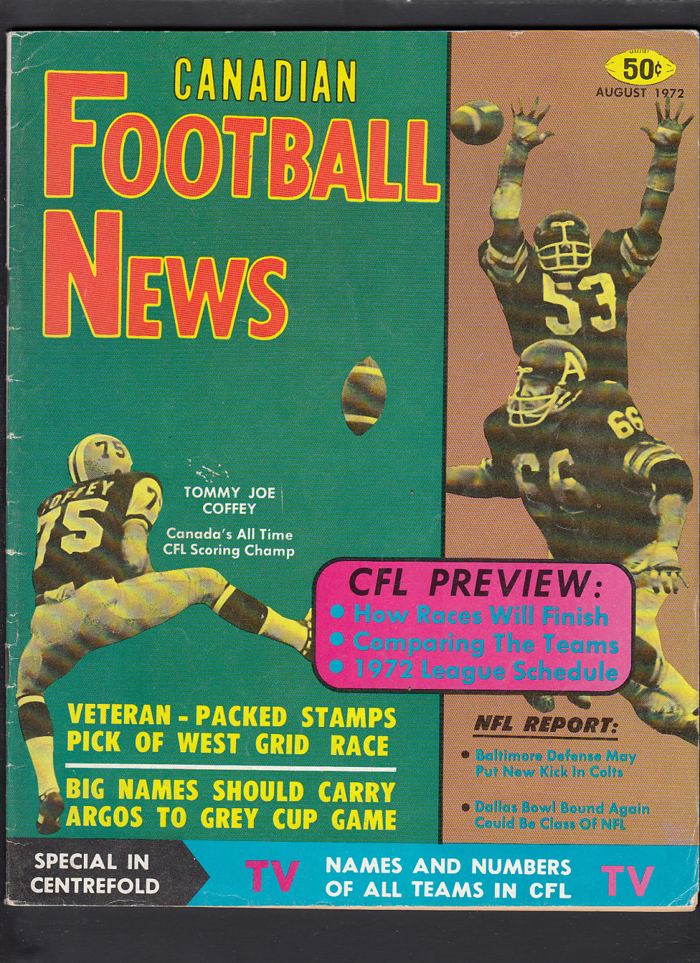 1972 CFL CANADIAN FOOTBALL NEWS FULL MAGAZINE photo 1972 CFL CANADIAN FOOTBALL NEWS FULL MAGAZINE photo