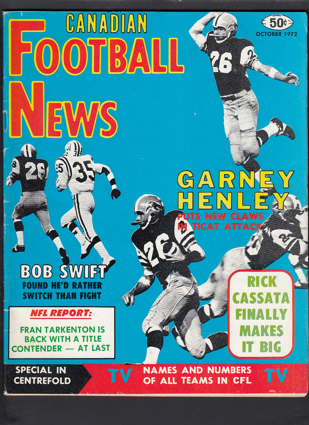 1972 CFL CANADIAN FOOTBALL NEWS FULL MAGAZINE photo 1972 CFL CANADIAN FOOTBALL NEWS FULL MAGAZINE photo