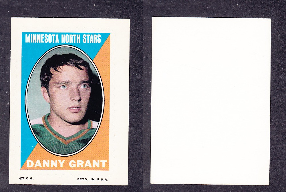 1970-71 O-PEE-CHEE STICKER STAMPS D. GRANT photo 1970-71 O-PEE-CHEE STICKER STAMPS D. GRANT photo