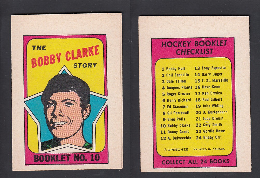 1971-72 O-PEE-CHEE STORY BOOKLET ENGLISH #10 CLARKE photo