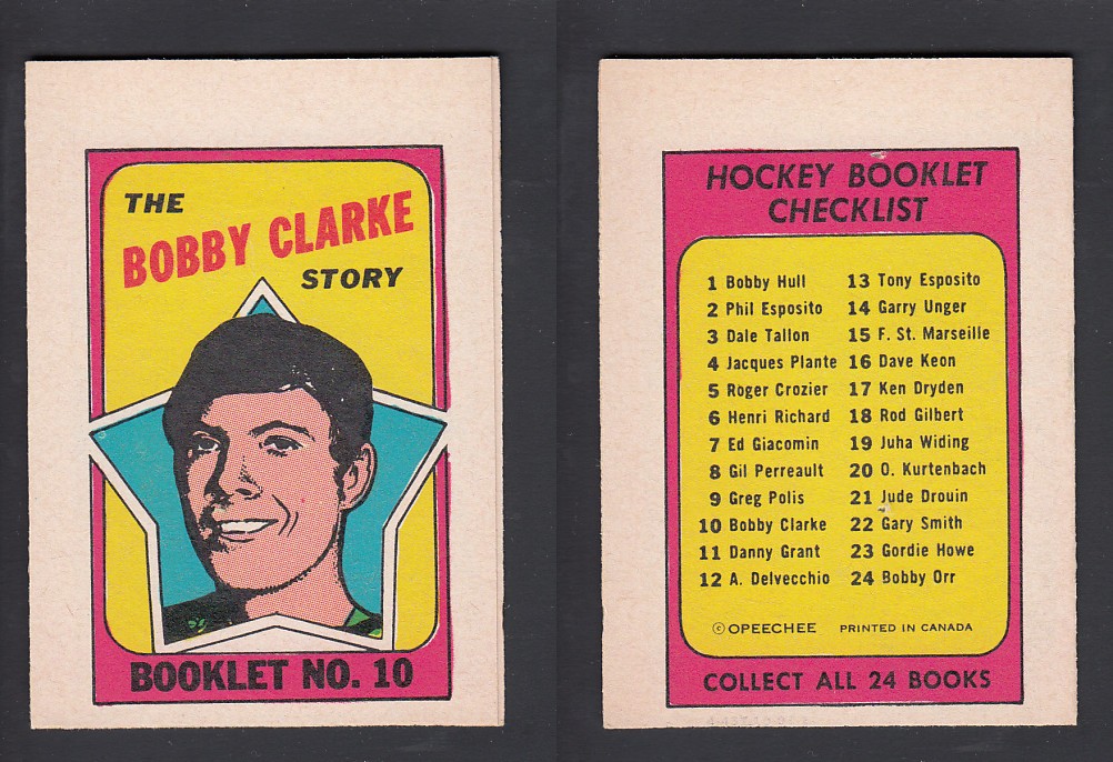 1971-72 O-PEE-CHEE STORY BOOKLET ENGLISH #10 CLARKE photo
