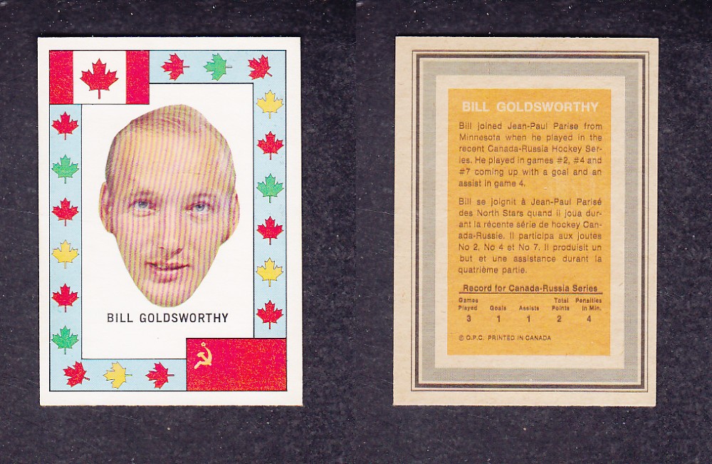 1972 O-PEE-CHEE TEAM CANADA B. GOLDWORTHY photo