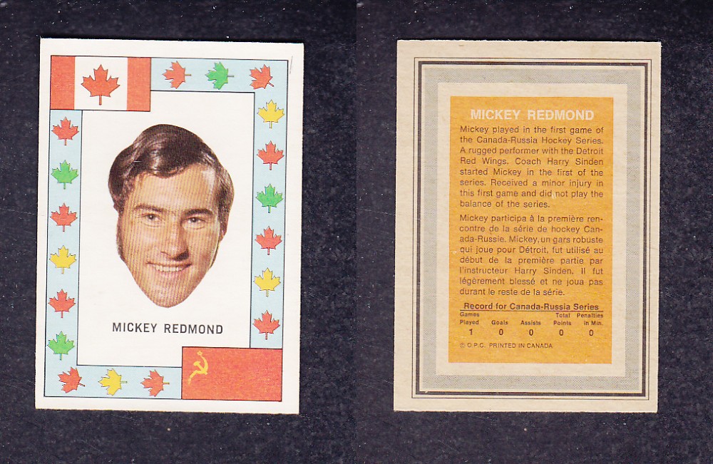 1972 O-PEE-CHEE TEAM CANADA M. REDMOND photo