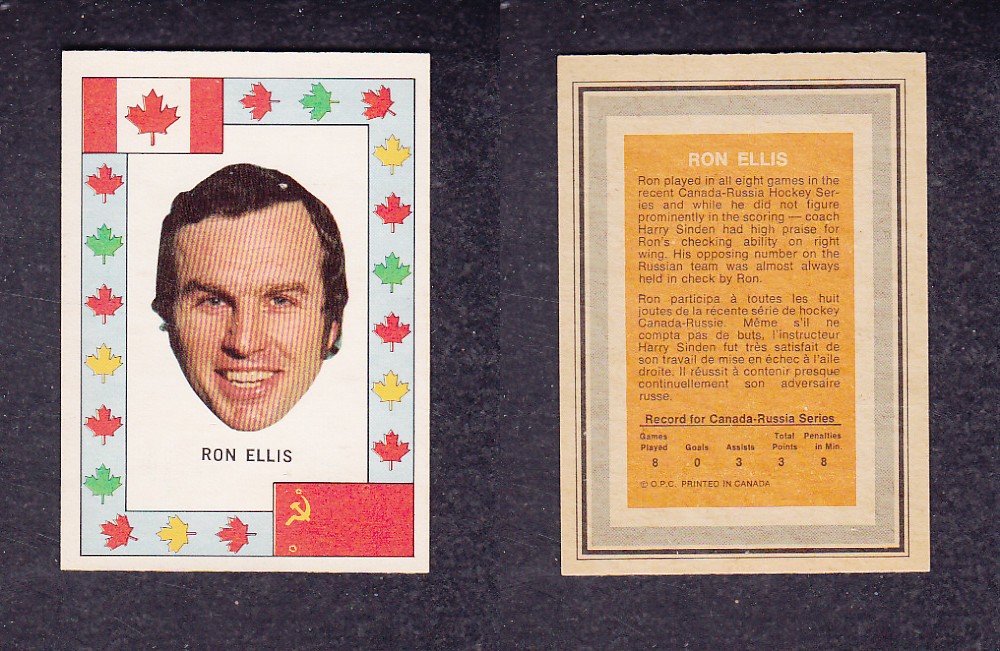 1972 O-PEE-CHEE TEAM CANADA R. ELLIS photo