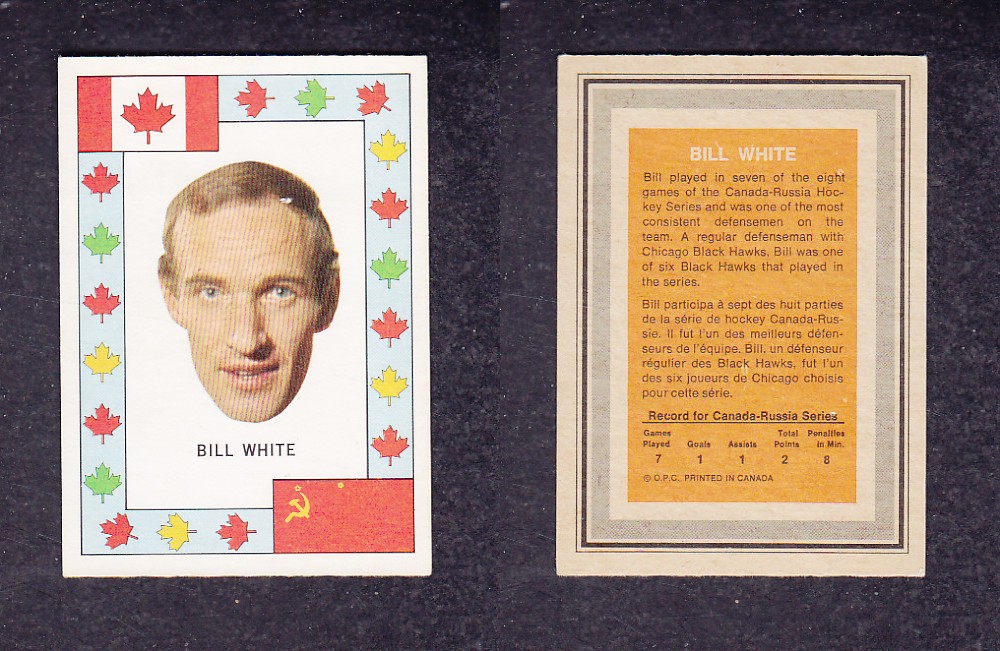1972 O-PEE-CHEE TEAM CANADA B. WHITE photo