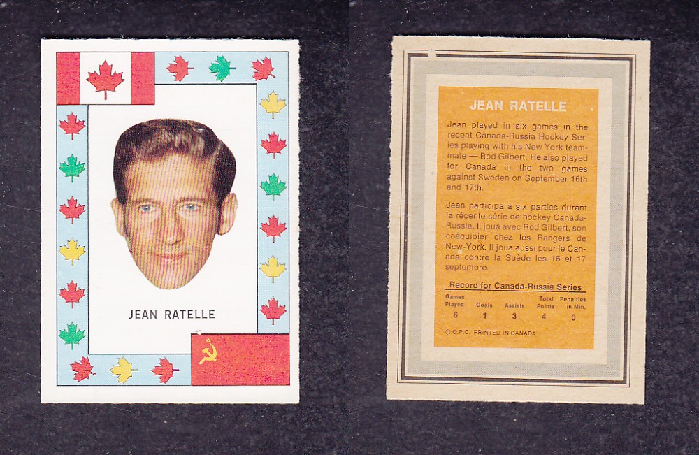 1972 O-PEE-CHEE TEAM CANADA J. RATELLE photo