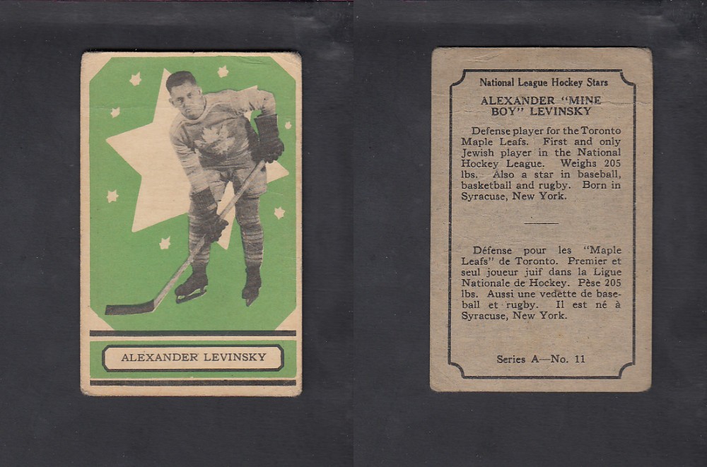 1933-34 O-PEE-CHEE HOCKEY CARD #11 A.LEVINSKY photo 1933-34 O-PEE-CHEE HOCKEY CARD #11 A.LEVINSKY photo