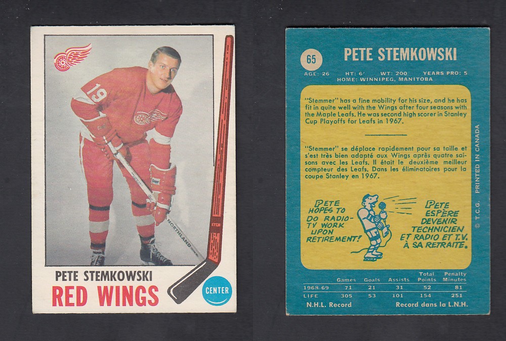 1969-70  O-PEE-CHEE HOCKEY CARD #65 P. STEMKOWSKI photo