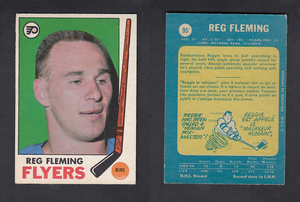 1969-70 O-PEE-CHEE HOCKEY CARD #95 R. FLEMING photo 1969-70 O-PEE-CHEE HOCKEY CARD #95 R. FLEMING photo