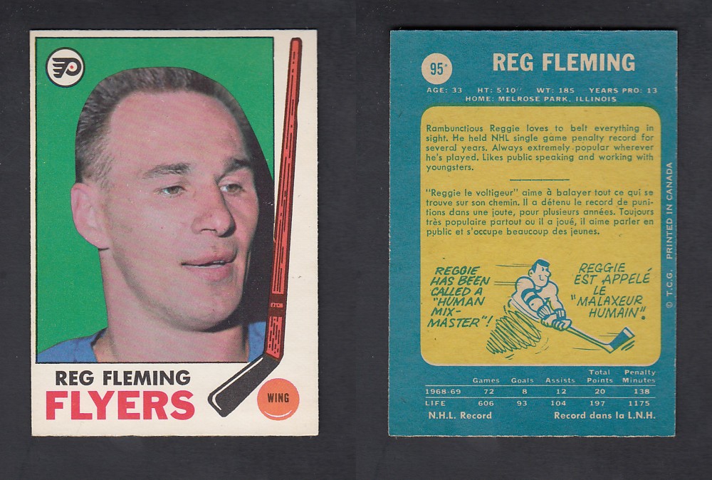 1969-70 O-PEE-CHEE HOCKEY CARD #95 R. FLEMING photo 1969-70 O-PEE-CHEE HOCKEY CARD #95 R. FLEMING photo