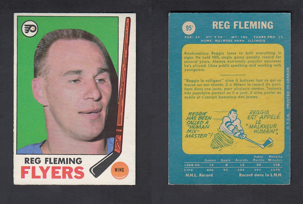 1969-70 O-PEE-CHEE HOCKEY CARD #95 R. FLEMING photo 1969-70 O-PEE-CHEE HOCKEY CARD #95 R. FLEMING photo