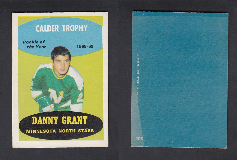 1969-70 O-PEE-CHEE HOCKEY CARD #208 D. GRANT photo