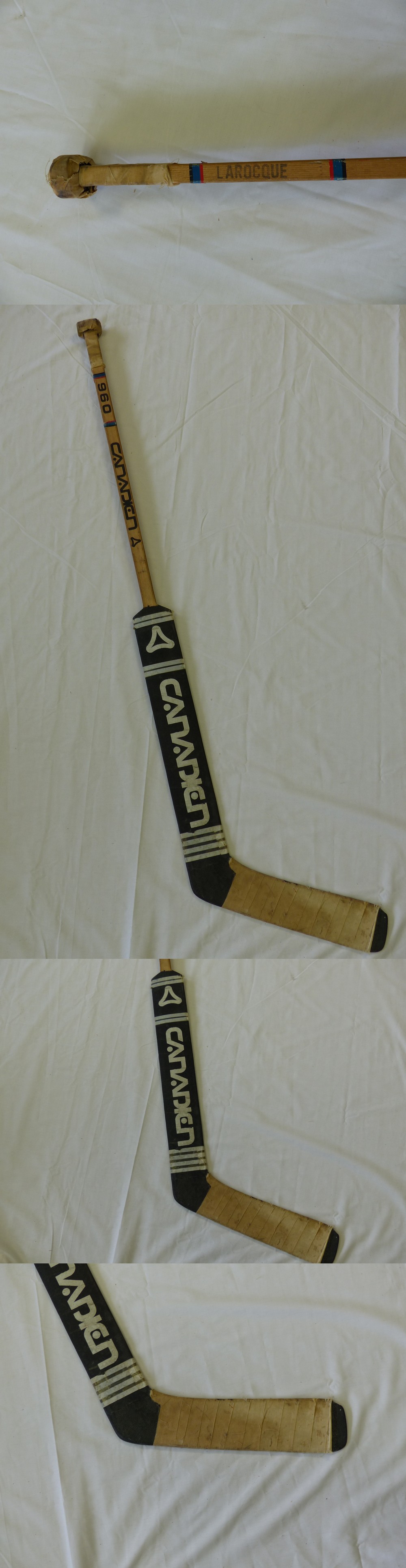 1970'S MONTREAL CANADIENS MICHEL BUNNY LAROCQUE GAME USED STICK photo 1970'S MONTREAL CANADIENS MICHEL BUNNY LAROCQUE GAME USED STICK photo