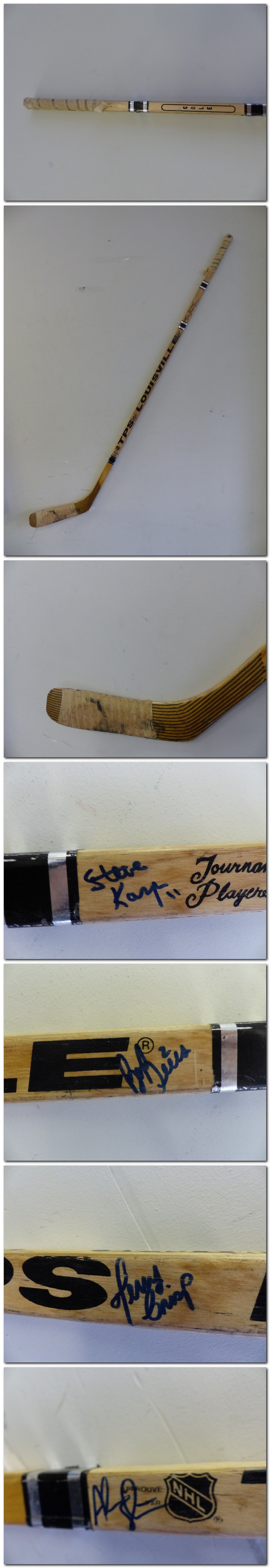 1990'S NEW JERSEY DEVILS E. COLE GAME USED STICK photo 1990'S NEW JERSEY DEVILS E. COLE GAME USED STICK photo