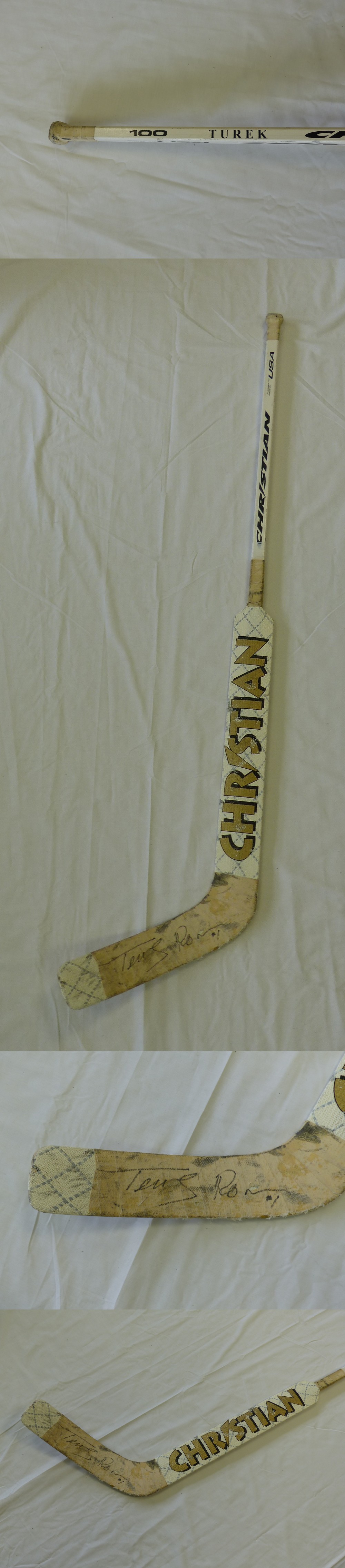 1990'S R. TUREK GAME USED STICK photo 1990'S R. TUREK GAME USED STICK photo