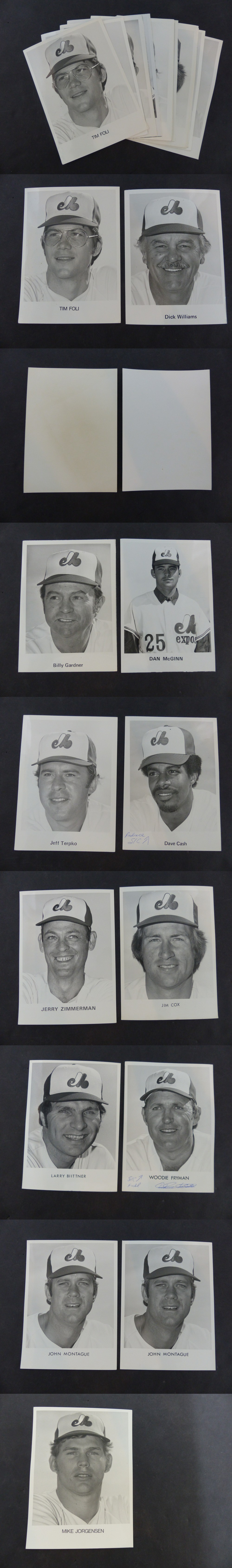 1970'S MONTREAL EXPOS MEDIA PHOTO LOT OF 13 photo 1970'S MONTREAL EXPOS MEDIA PHOTO LOT OF 13 photo