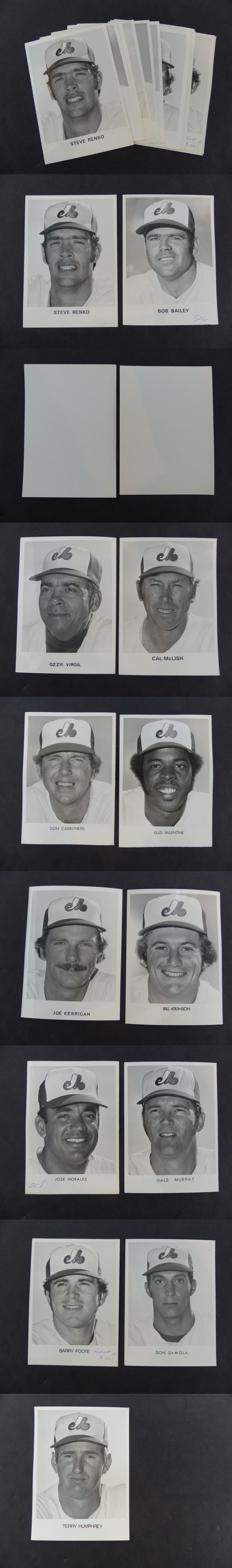 1970'S MONTREAL EXPOS MEDIA PHOTO LOT OF 13 photo 1970'S MONTREAL EXPOS MEDIA PHOTO LOT OF 13 photo