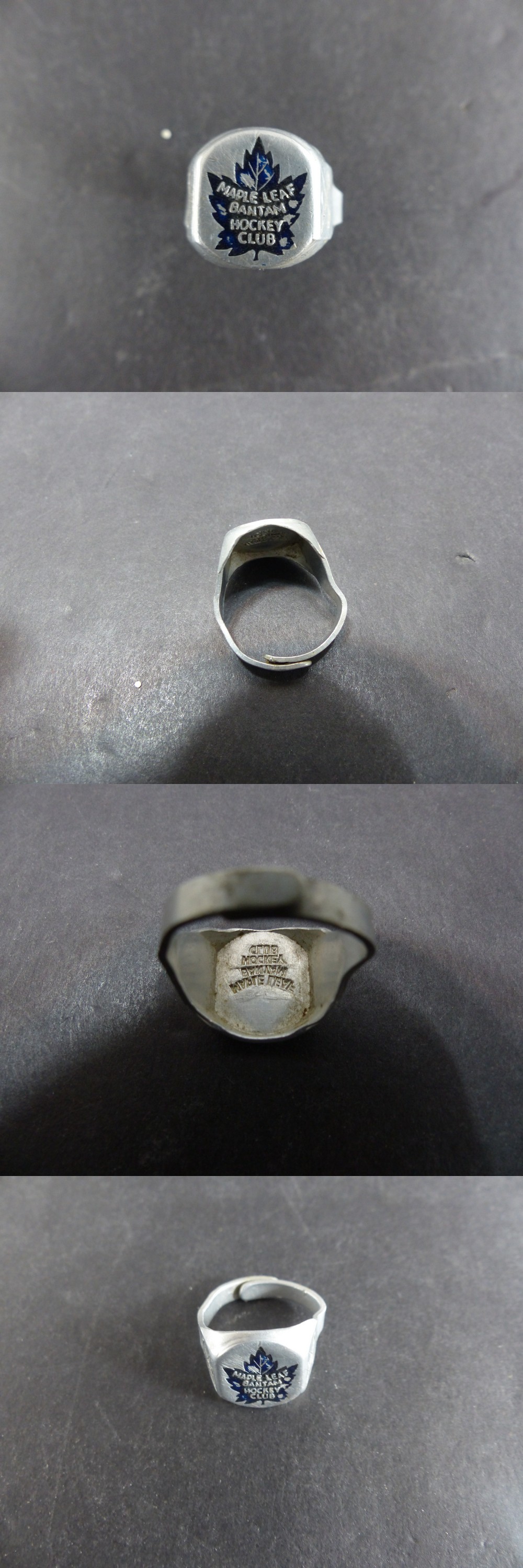 1945-50 QUAKER OATS TORONTO MAPLE LEAFS PREMIUM RING photo 1945-50 QUAKER OATS TORONTO MAPLE LEAFS PREMIUM RING photo