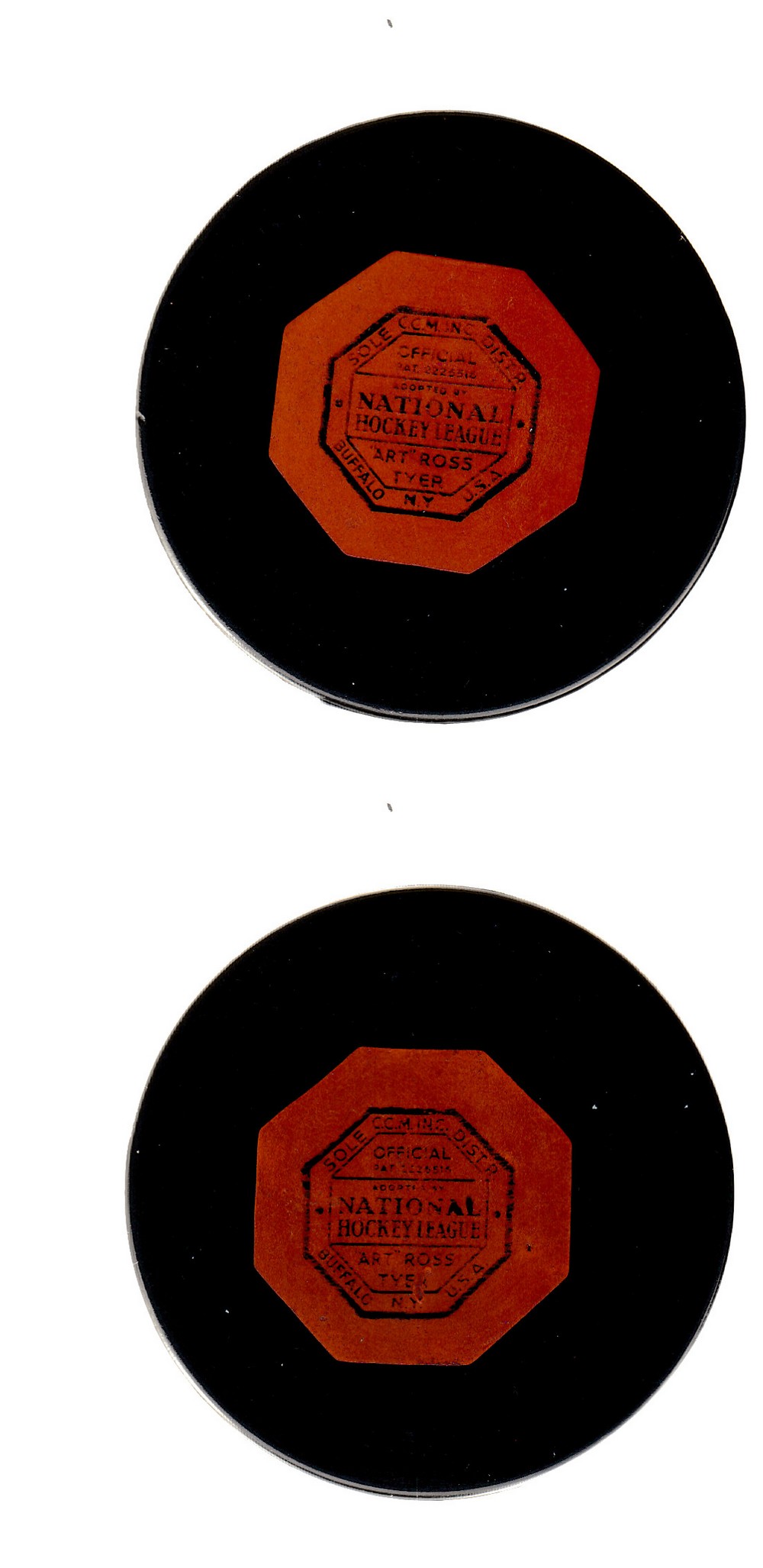 1950-58 CCM NHL GAME PUCK photo 1950-58 CCM NHL GAME PUCK photo