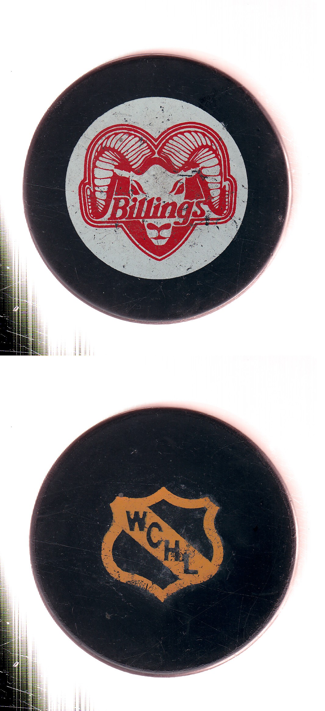 1974-78 VICEROY BILLINGS BIGHORN GAME PUCK photo 1974-78 VICEROY BILLINGS BIGHORN GAME PUCK photo