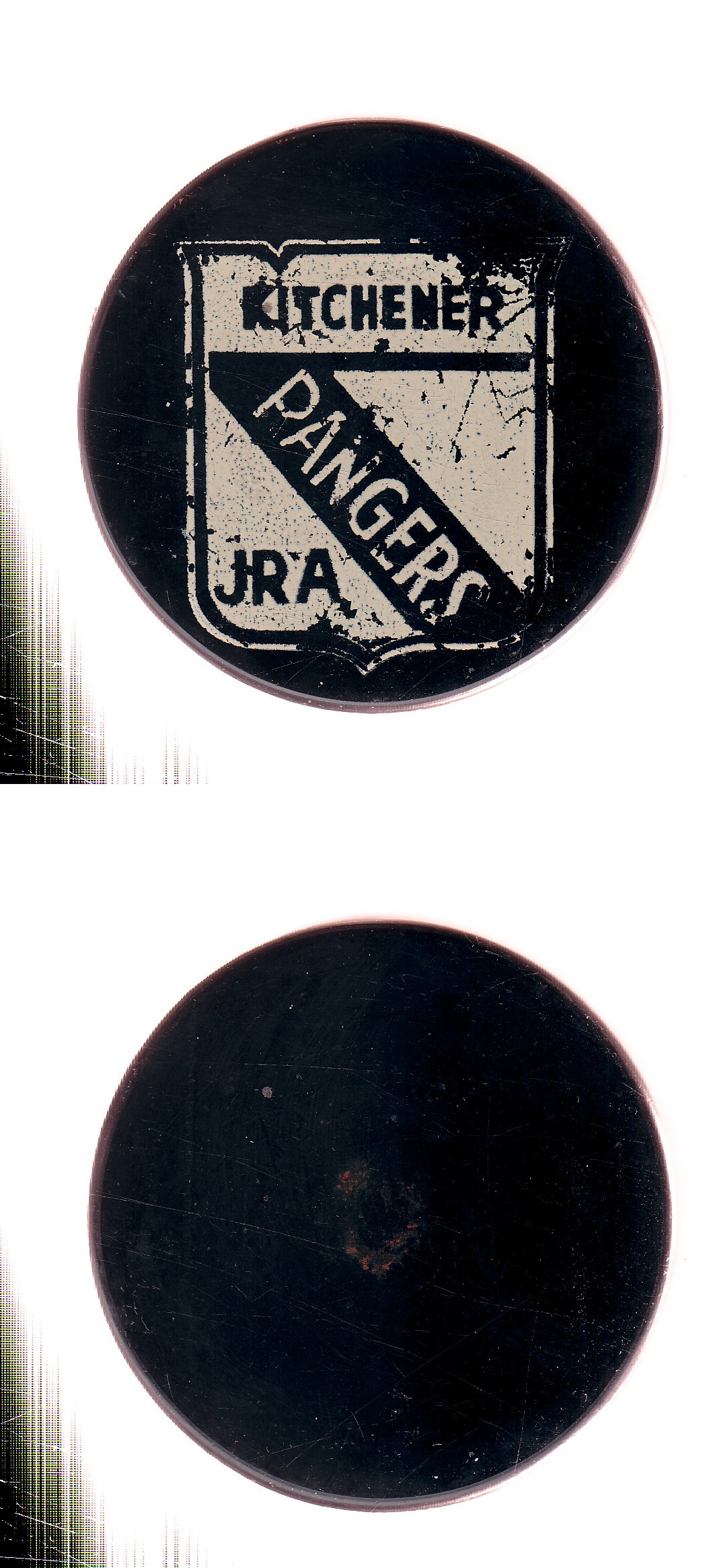 1970-72 CZECHOSLOVAKIA KITCHENER RANGERS GAME PUCK photo 1970-72 CZECHOSLOVAKIA KITCHENER RANGERS GAME PUCK photo