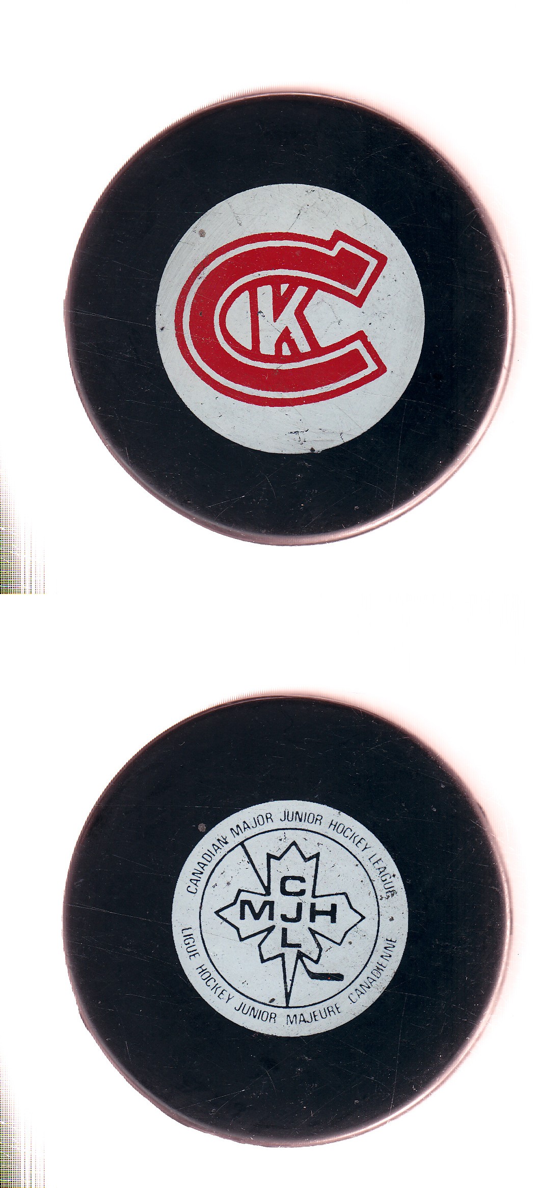 1980-81 VICEROY KINGSTON CANADIANS GAME PUCK photo 1980-81 VICEROY KINGSTON CANADIANS GAME PUCK photo