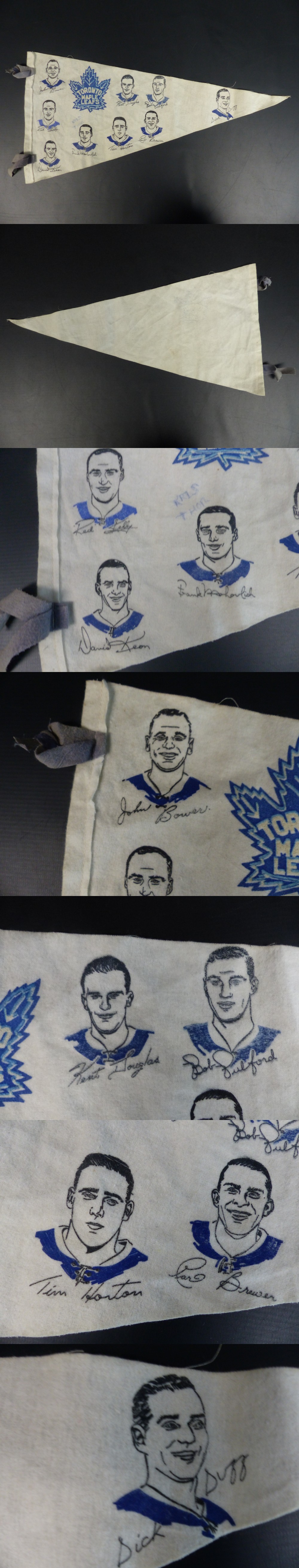 1962-63 YORK TORONTO MAPLE LEAFS PENANT photo 1962-63 YORK TORONTO MAPLE LEAFS PENANT photo