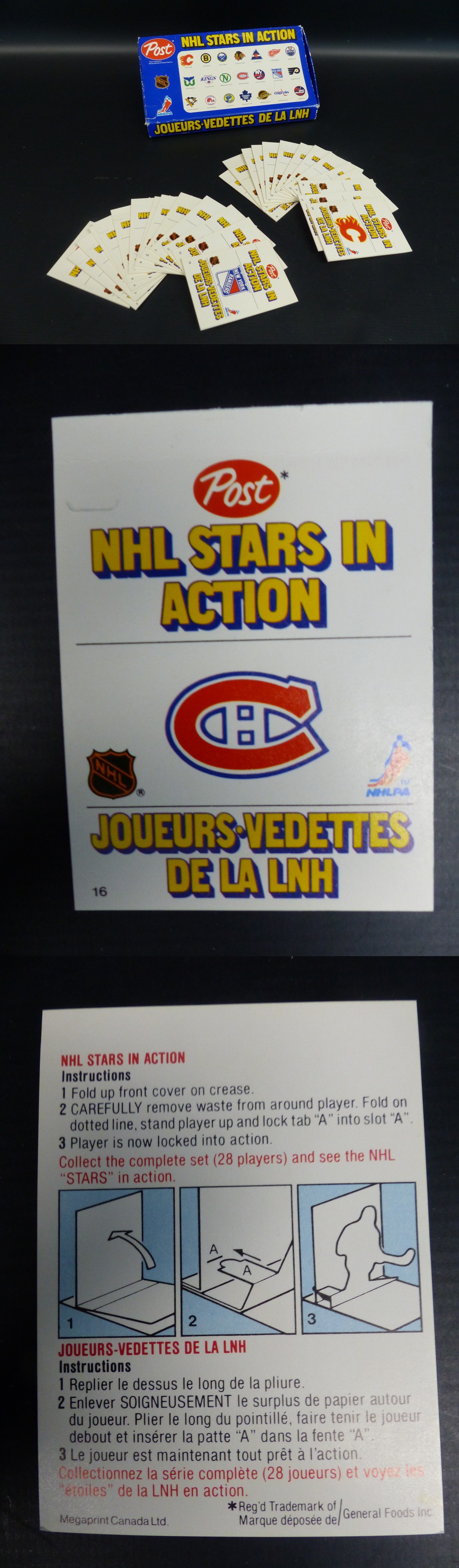 1981 POST NHL STAR IN ACTION SALESMAN'S SAMPLE BOX photo 1981 POST NHL STAR IN ACTION SALESMAN'S SAMPLE BOX photo