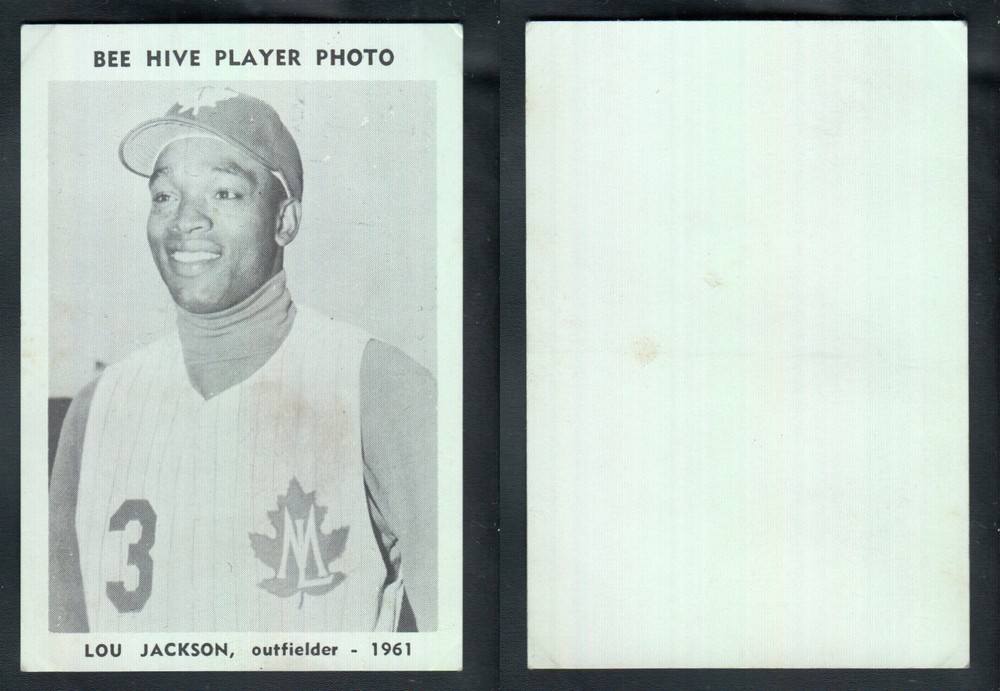 1961 BEEHIVE TORONTO MAPLE LEAFS BASEBALL CARD L. JACKSON photo 1961 BEEHIVE TORONTO MAPLE LEAFS BASEBALL CARD L. JACKSON photo