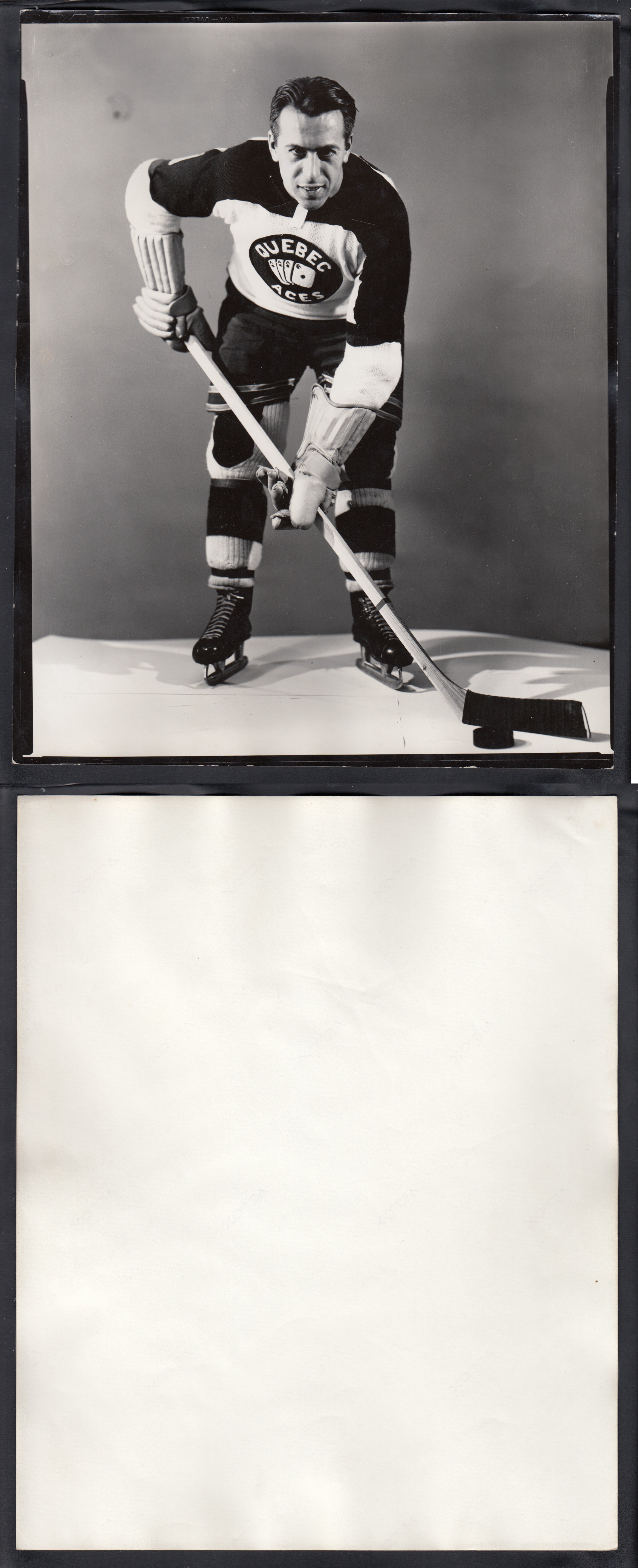 1940'S QUEBEC ACES UNKNOWN PLAYER PHOTO photo 1940'S QUEBEC ACES UNKNOWN PLAYER PHOTO photo