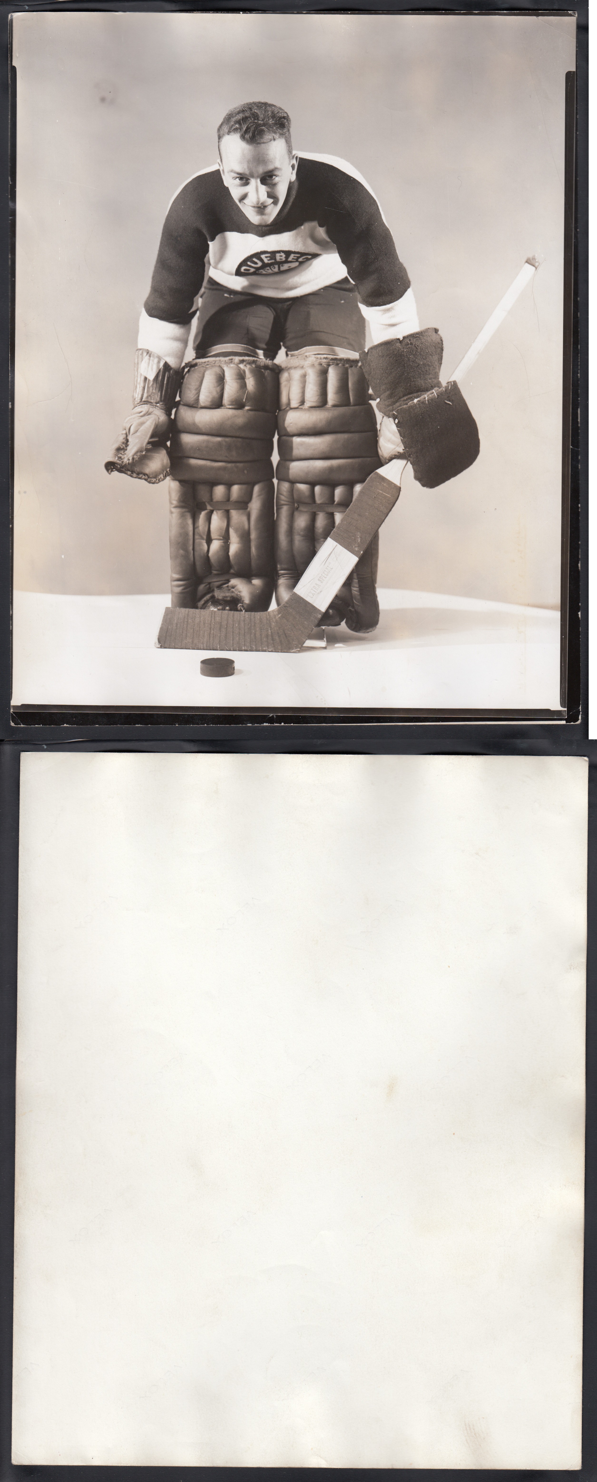 1940'S QUEBEC ACES UNKNOWN PLAYER PHOTO photo 1940'S QUEBEC ACES UNKNOWN PLAYER PHOTO photo