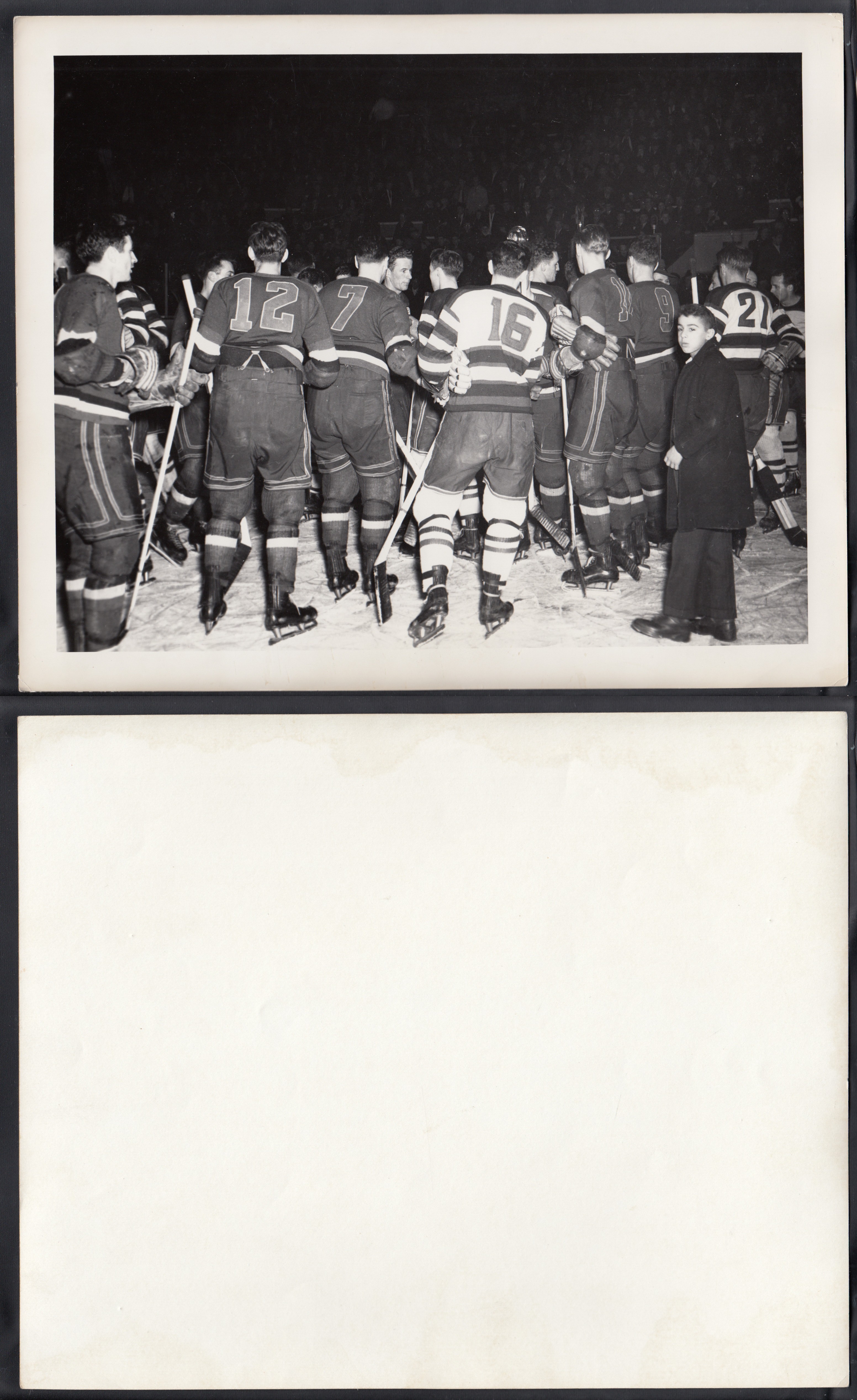 1940'S QUEBEC ACES VS MONTREAL ROYALS PLAYOFF PHOTO photo 1940'S QUEBEC ACES VS MONTREAL ROYALS PLAYOFF PHOTO photo