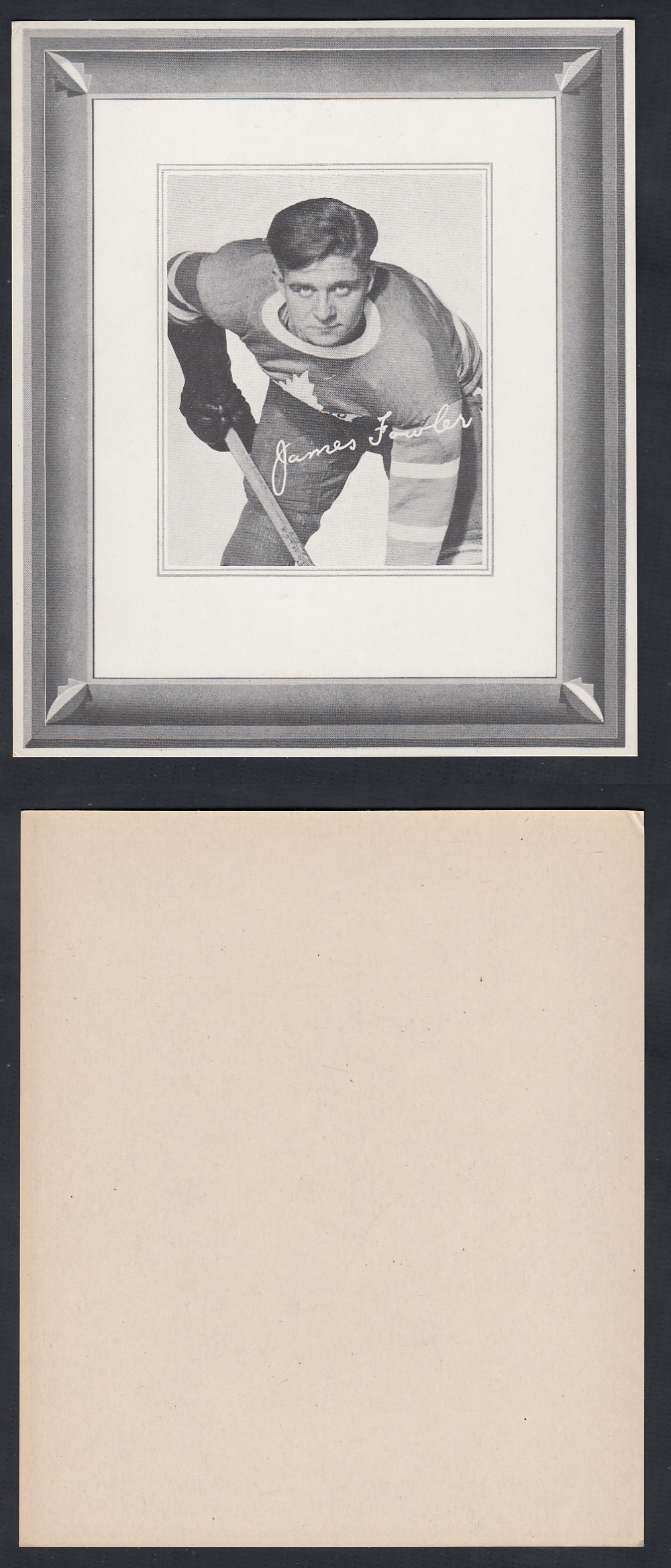 1938-39 QUAKER OATS HOCKEY CARD J. FOWLER photo 1938-39 QUAKER OATS HOCKEY CARD J. FOWLER photo