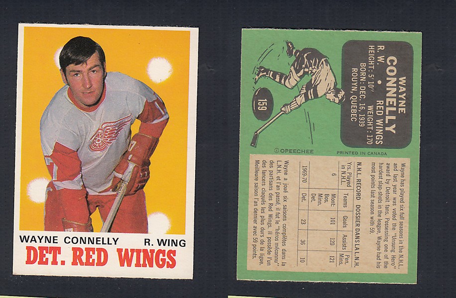 1970-71 O-PEE-CHEE HOCKEY CARD #159 W. CONNELLY photo 1970-71 O-PEE-CHEE HOCKEY CARD #159 W. CONNELLY photo