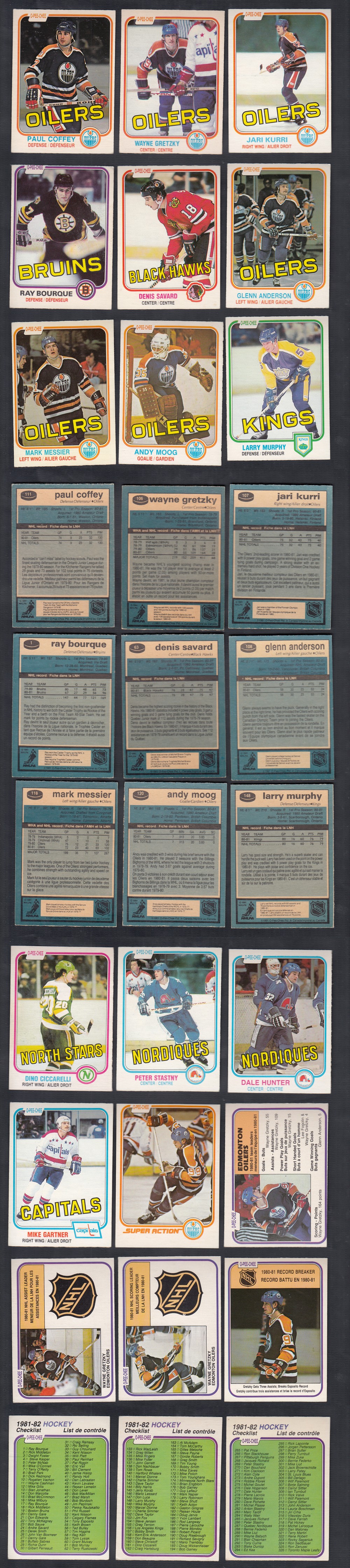 1981-82 O-PEE-CHEE HOCKEY CARD FULL SET 396/396 photo 1981-82 O-PEE-CHEE HOCKEY CARD FULL SET 396/396 photo