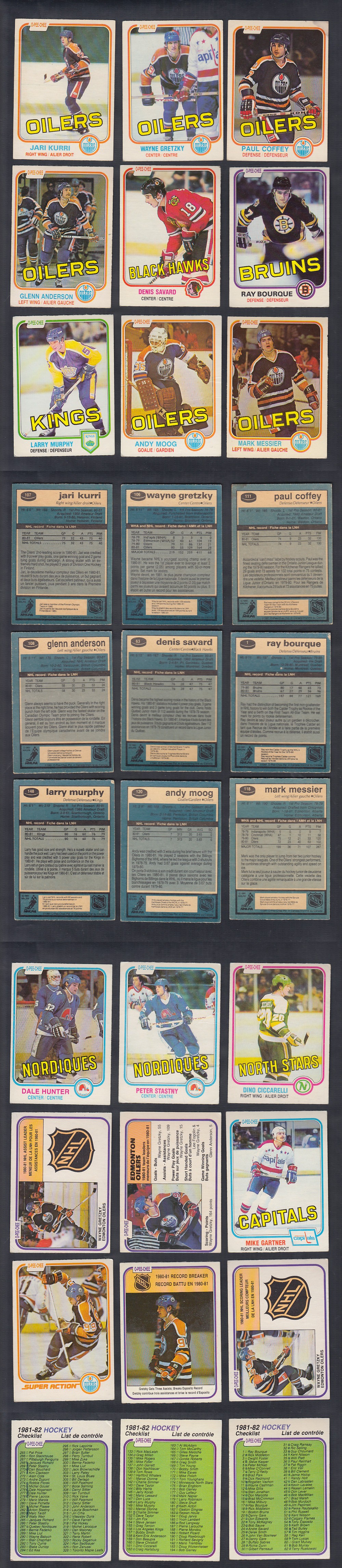 1981-82 O-PEE-CHEE HOCKEY CARD FULL SET 396/396 photo