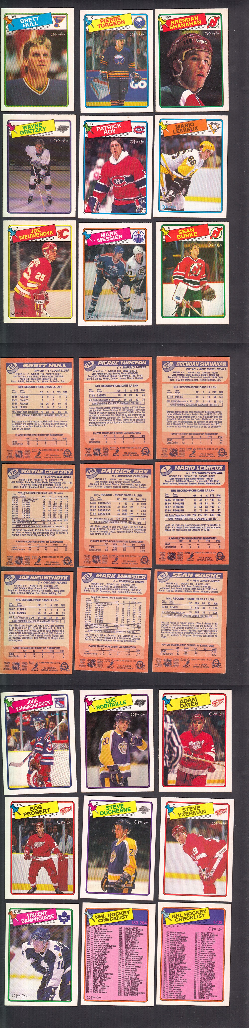 1988-89 O-PEE-CHEE HOCKEY CARD FULL SET 264/264 photo 1988-89 O-PEE-CHEE HOCKEY CARD FULL SET 264/264 photo