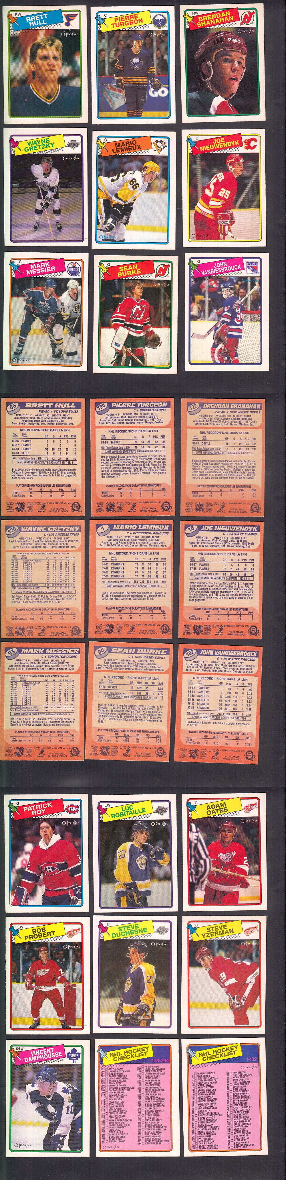 1988-89 O-PEE-CHEE HOCKEY CARD FULL SET 264/264 photo 1988-89 O-PEE-CHEE HOCKEY CARD FULL SET 264/264 photo