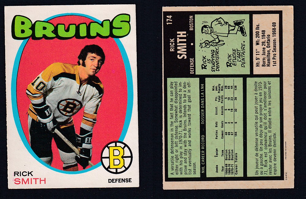 1971-72 O-PEE-CHEE HOCKEY CARD #174 R. SMITH photo